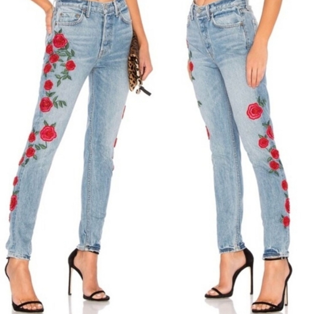 GRLFRND • Karolina High-Rise Jeans in Endless Love